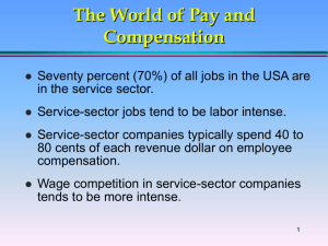 THE WORLD OF PAY AND COMPENSATION