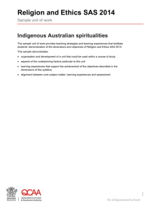 Indigenous Australian spiritualities