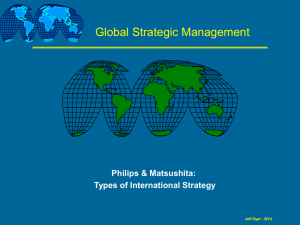 managing the global corporation strategy and structure