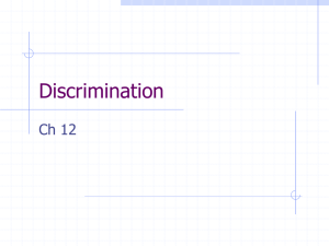 Discrimination - People Server at UNCW