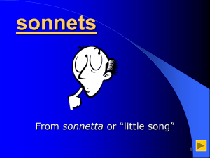 About sonnets - York University
