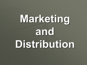 Marketing and Distribution