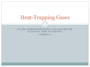 Heat-Trapping Gases - UCAR Center for Science Education