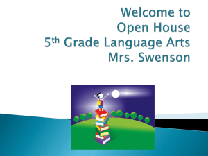 Welcome to 6th Grade Open House * Social Studies