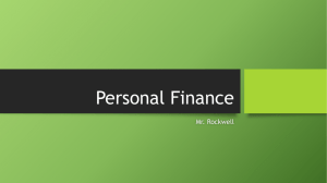 Personal Finance - Mr. Rockwell's Site