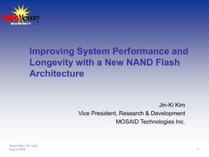 Current NAND Flash Architecture
