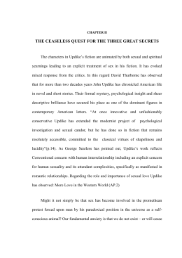 a paper on sacrifice in john updikes an occurrence at owl creek bridge and a p Essay on relationships in four updike short stories - john updike was born in 1932 in shillington, pennsylvania, a small town where his father was a high school science teacher an only child, updike and his parents shared a house with his grandparents for much of his childhood. a paper on sacrifice in john updikes an occurrence at owl creek bridge and a p Essay on relationships in four updike short stories - john updike was born in 1932 in shillington, pennsylvania, a small town where his father was a high school science teacher an only child, updike and his parents shared a house with his grandparents for much of his childhood.