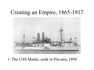 Lecture S7-- Creating an Empire 1865-1917