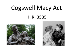 Cogswell Macy Act - Hadley School for the Blind