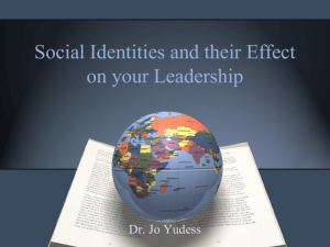Social Identities and their Effect on your Leadership (powerpoint)