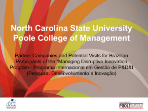 North Carolina State University Poole College of Management