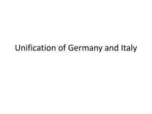 Italian and German Unification