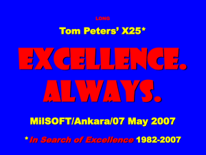 EXCELL - Tom Peters