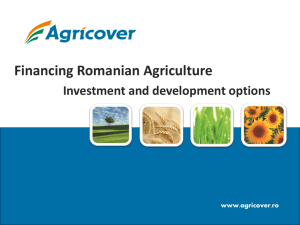 Financing Romanian Agriculture, Robert Rekkers, Agricover Credit IFN