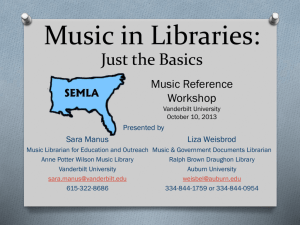 Powerpoint - SEMLA - Music Library Association