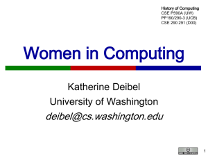 women-in-computing - University of Washington