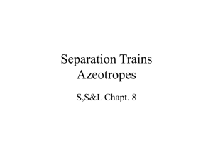 L7_Azeotropic Separations