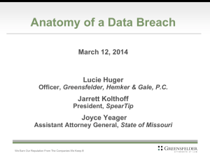 Anatomy of a Data Breach Presentation