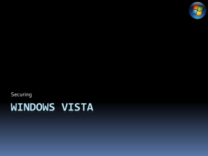 Windows Vista Security