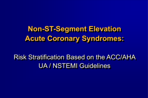 Risk Stratification Based on the ACC/AHA Guidelines