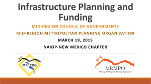 Infrastructure Planning and Funding3