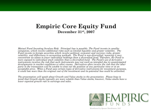 Core Equity - Empiric Funds