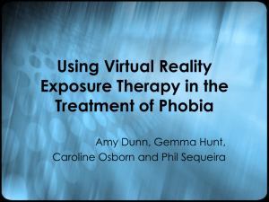 Controversies Surrounding the Use of Virtual Reality Exposure