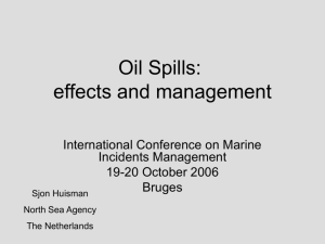Oil Spills: effects and management