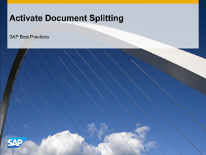 Activate Document Splitting