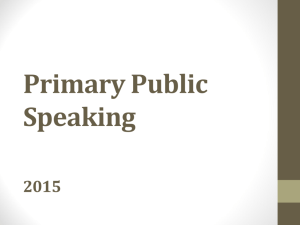 Public Speaking - Connells Point Public School