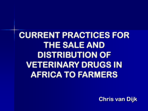 current practices for the sale and distribution of veterinary