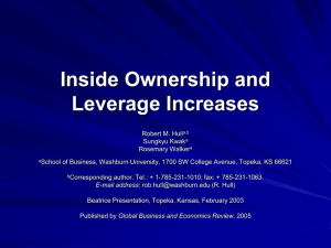 February 2003: Inside Ownership and Leverage Reductions