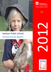Annual School Report 2012