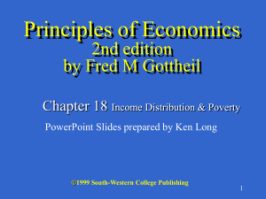 Chapter 18 Income distribution