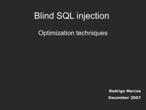 BlindSQLinjection