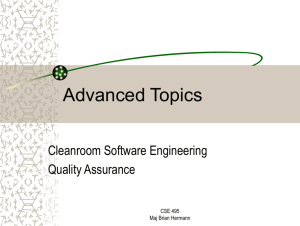 Issues (Cleanroom + Risk Management)