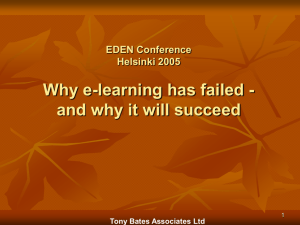 Why E-Learning Has Failed and Why It Will Succeed?