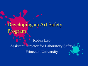 Developing an Art Safety Program