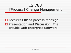 IS 788 [Process] Change Management