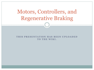Motors, Controllers, and Regenerative Braking