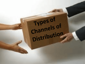 14a. Types of Channels of Distribution