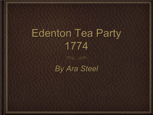 Edenton Tea Party 1774