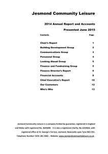 Annual Report 2014 - Jesmond Community Leisure