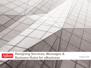 Designing Services, Messages and Business Rules for