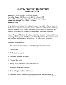gnwfcu position description loan officer i