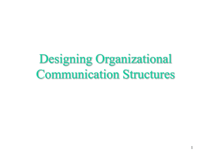 Designing Organizational Communication Structures