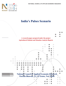 India's Pulses Scenario - National Food Security Mission