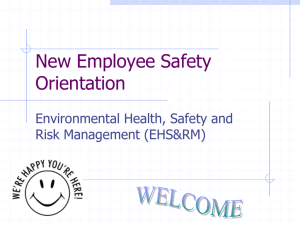 New Employee Safety Orientation - University of Alaska Fairbanks