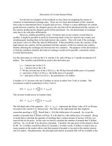 A Complete Derivation of Covered Interest Parity
