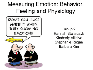 Measuring Emotion: Behavior, Feeling and Physiology